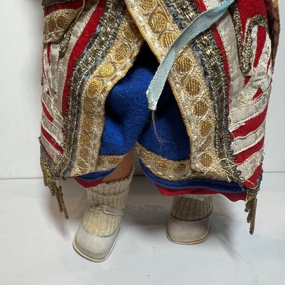 Vintage 30s Eastern European Dressed Composition Doll 17 Inches Bride Jointed - Picture 7 of 16